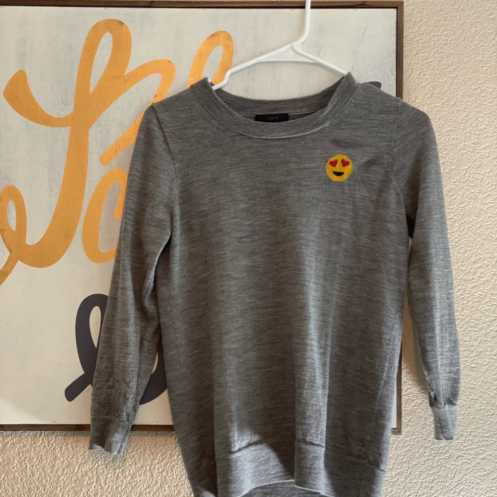 J.Crew gray 😍 *heart eyes emoji* sweater